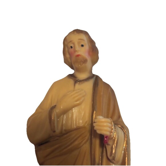 Vintage 1960s Joseph Nativity 5" Figurine Plastic Hong Kong Replacement READ - Picture 2 of 7